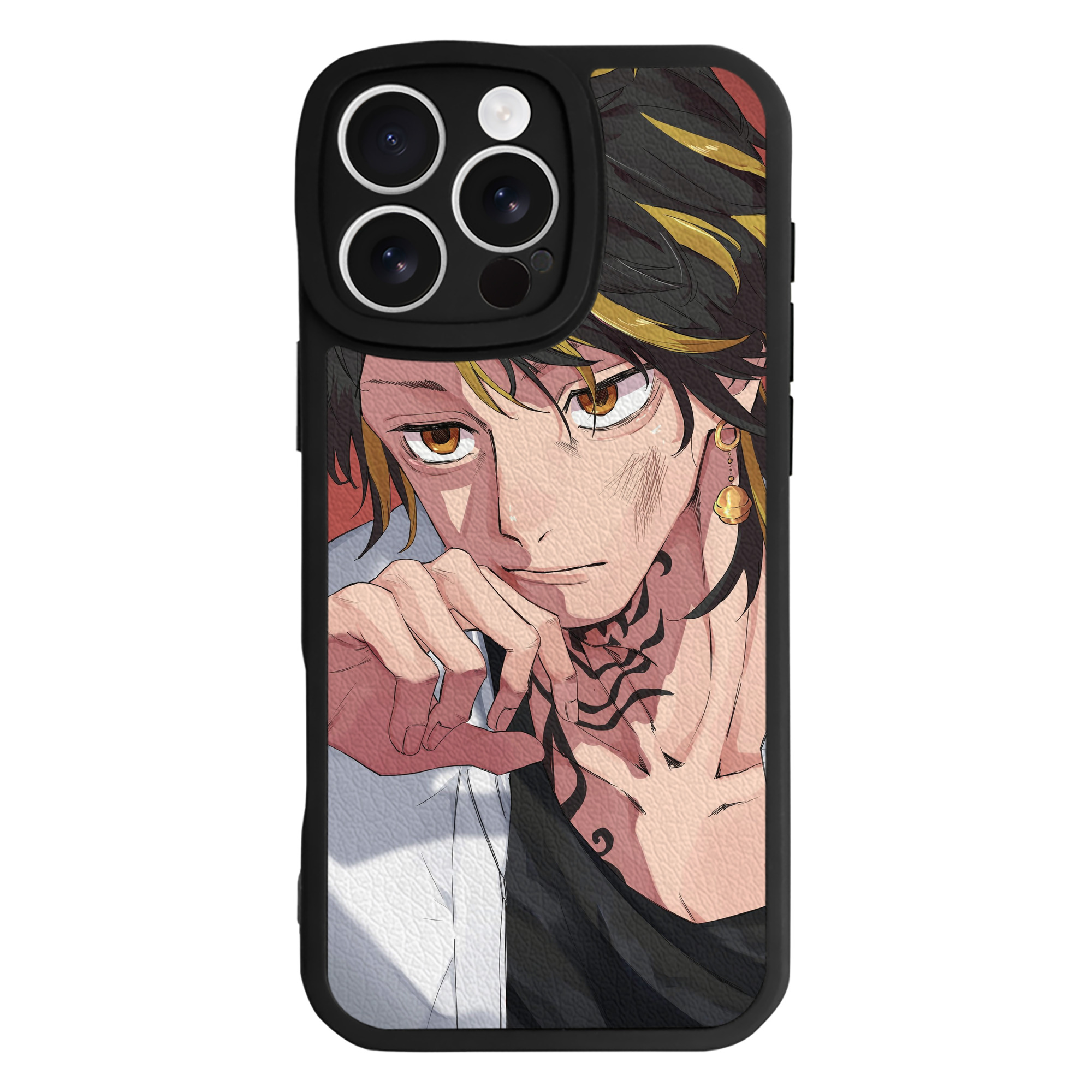 （画像用） 東京リベンジャーズ Tokyo Revengers 【iPhone 16シリーズ対応】シリコンスマホケース（レザー調） 材質：シリコン